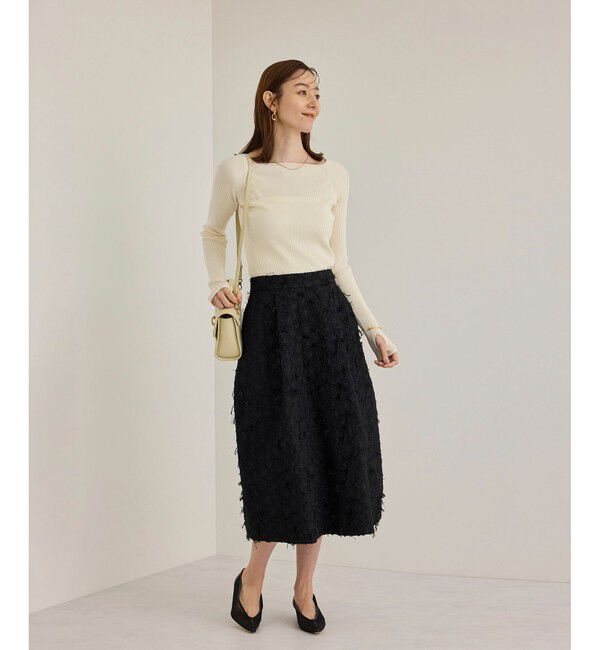 ROPE「コクーンジャガードスカート」|スカート|