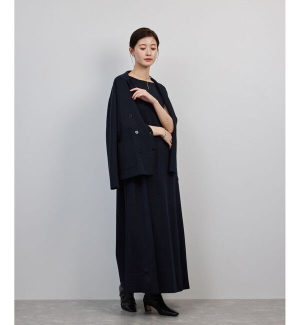 ROPE「シルクコットン総針ニットジャケット/イージーケア」|テーラードジャケット|
