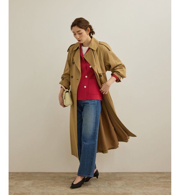 ROPE「シルクコットン総針ニットジャケット/イージーケア」|テーラードジャケット|