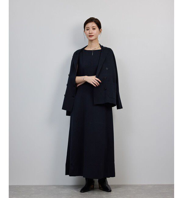 ROPE「シルクコットン総針ニットジャケット/イージーケア」|テーラードジャケット|