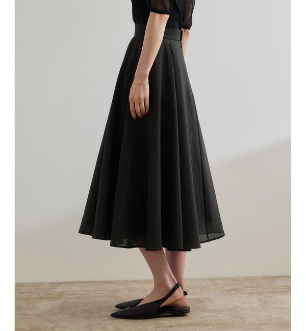 ROPE「シャイニーシアースカート/洗える【セットアップ対応】」|スカート|