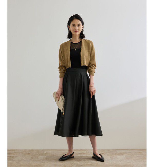 ROPE「シャイニーシアースカート/洗える【セットアップ対応】」|スカート|