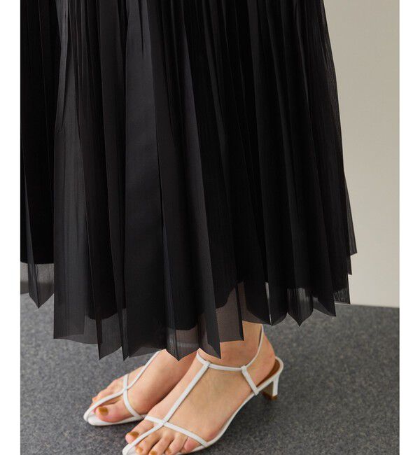 ROPE「フリーカットティアードプリーツスカート/イージーケア」|スカート|