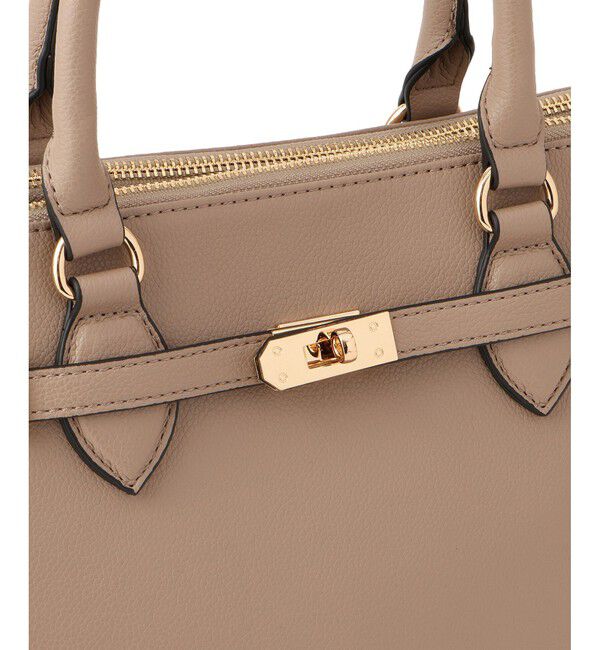 VIS「【新色追加】【2WAY】フロント金具3層トートバッグ」|ショルダー・メッセンジャー|