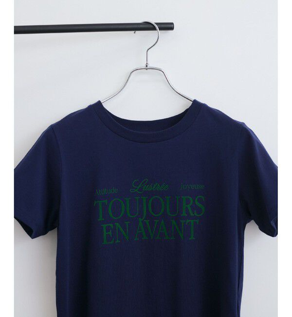 VIS「コンパクトフロッキープリントロゴTシャツ」|Tシャツ・カットソー|