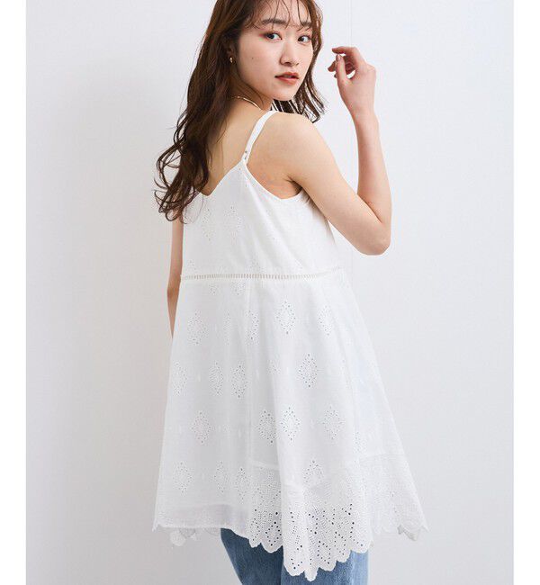 VIS「カットワークレースキャミミニワンピース」|ワンピース|