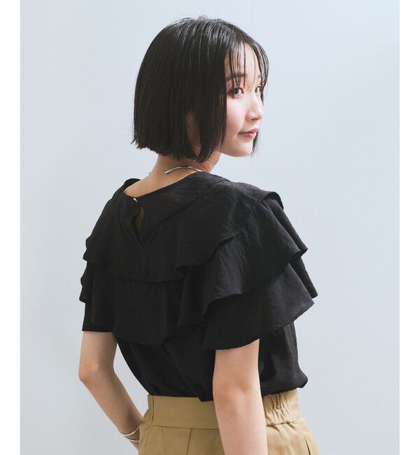 VIS「フリルティアードブラウス」|シャツ・ブラウス|