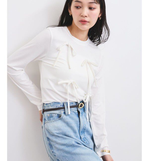 VIS「リボンデザインTシャツ」|Tシャツ・カットソー|シロメイン