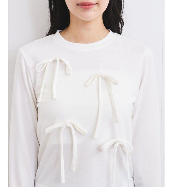 VIS「リボンデザインTシャツ」|Tシャツ・カットソー|