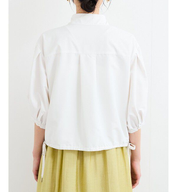 VIS「ドロストボリュームスリーブシャツ（レース・無地）」|シャツ・ブラウス|