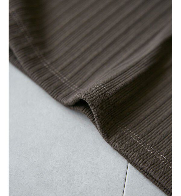 VIS「ポロ衿ランダムリブワンピース」|ワンピース|