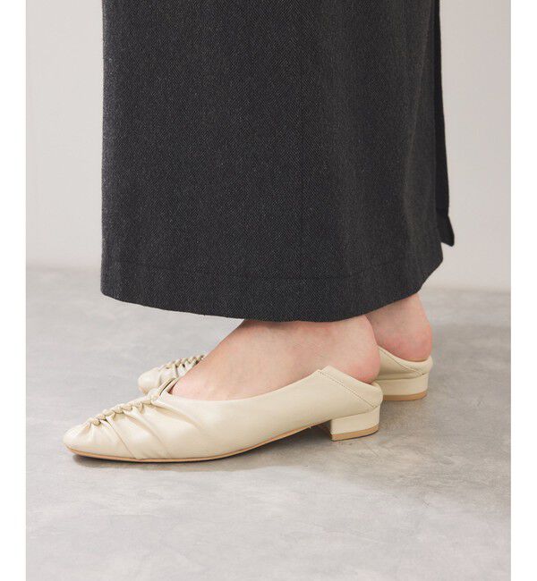 VIS「ギャザーバブーシュパンプス」|パンプス|