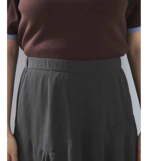 VIS「花柄アソート楊柳ティアードスカート」|スカート|