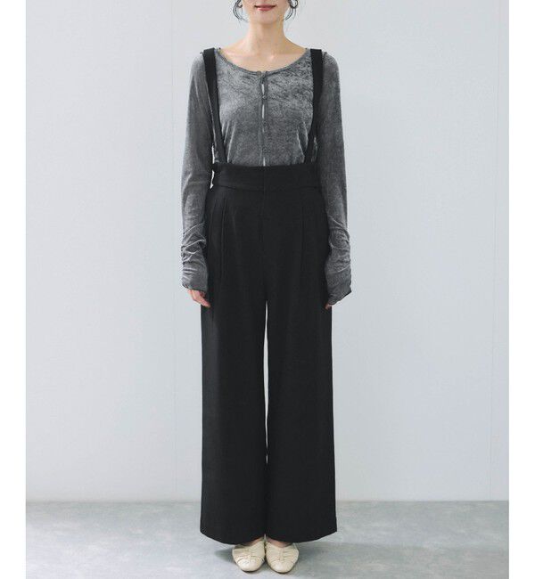 VIS「サスペンダー付き2WAYワイドパンツ」|チノ|