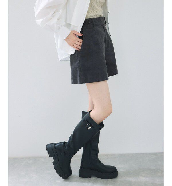 VIS「フロッキーグルカショートパンツ」|チノ|チャコール(06)