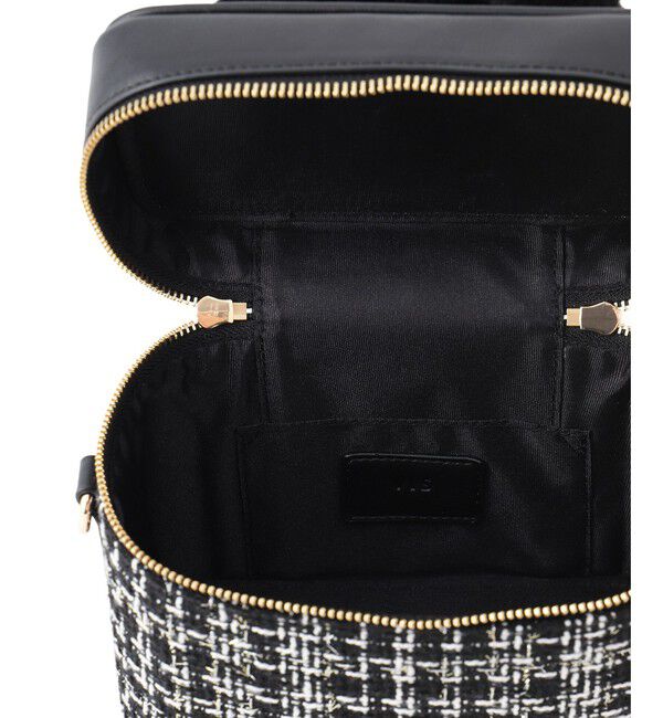 VIS「ファーハンドルキルティング＆ツイードバニティバッグ/2WAY」|ハンドバッグ|