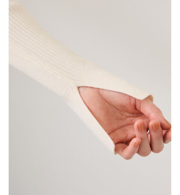 VIS「レースアップリブニット」|ニット・セーター|