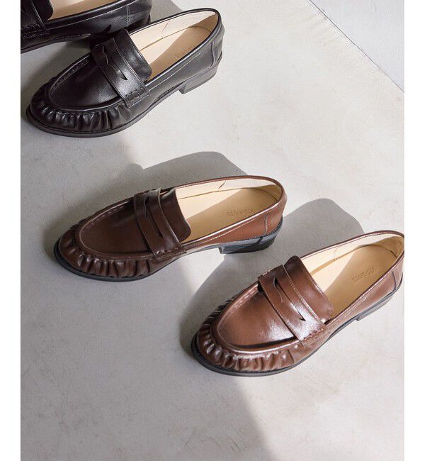 VIS「ギャザーローファー」|その他|ブラウン(20)