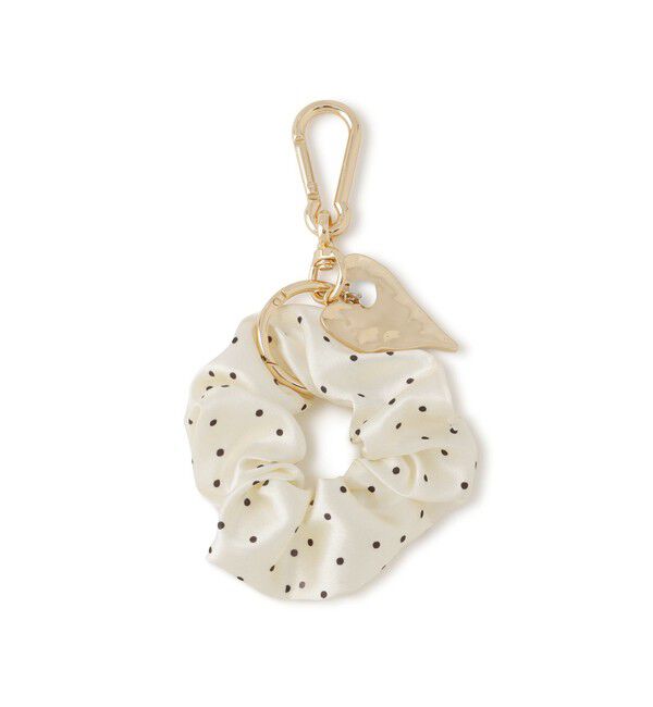 VIS「ハートチャーム付きドットシュシュチャーム」|チャーム・キーホルダー|