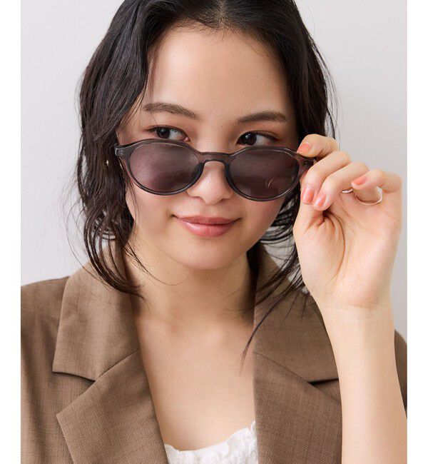 VIS「クラウンパント型カラーファッショングラス」|サングラス|チャコール(06)