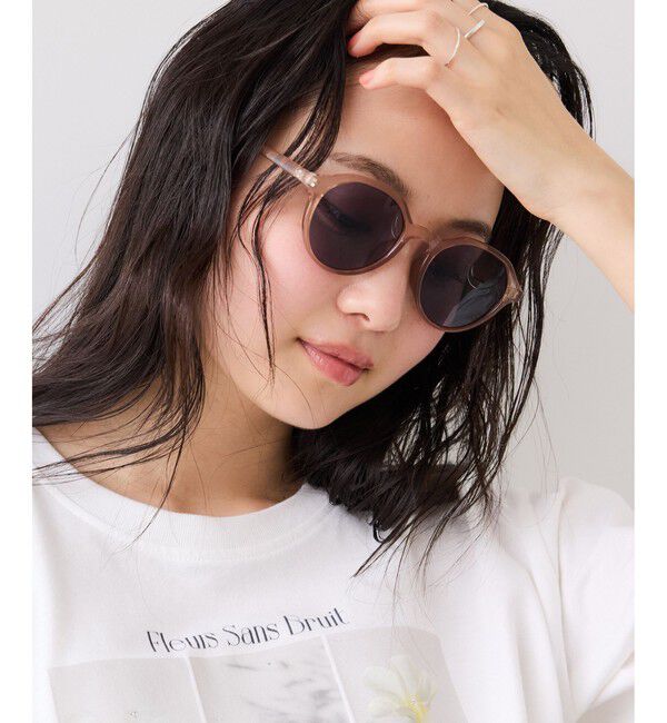 VIS「クラウンパント型カラーファッショングラス」|サングラス|ベージュ系(28)