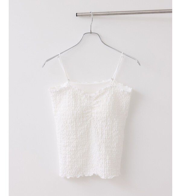 VIS「カップ付きシャーリングキャミソール」|キャミソール|