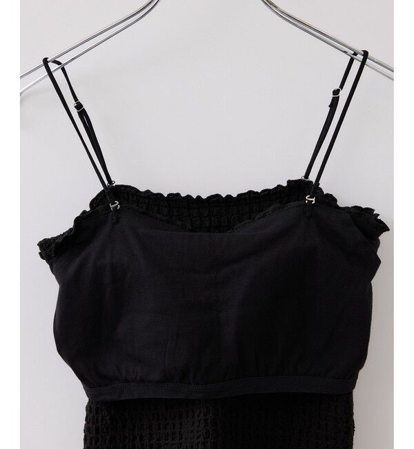 VIS「カップ付きシャーリングキャミソール」|キャミソール|