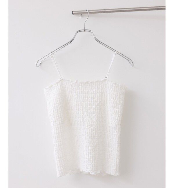 VIS「カップ付きシャーリングキャミソール」|キャミソール|