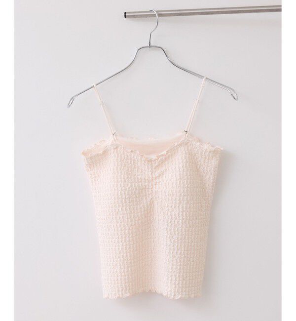 VIS「カップ付きシャーリングキャミソール」|キャミソール|ピンク(63)