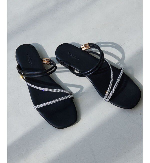 VIS「ラインストーンサンダル/2WAY」|サンダル|