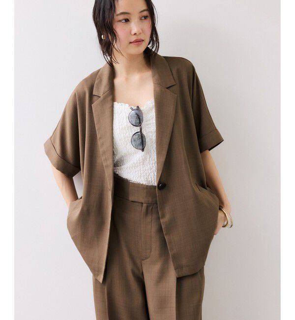 VIS「Light Airyシングルドルマンジャケット/UVケア・接触冷感・吸水速乾」|テーラードジャケット|