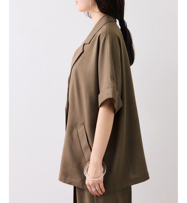 VIS「Light Airyシングルドルマンジャケット/UVケア・接触冷感・吸水速乾」|テーラードジャケット|