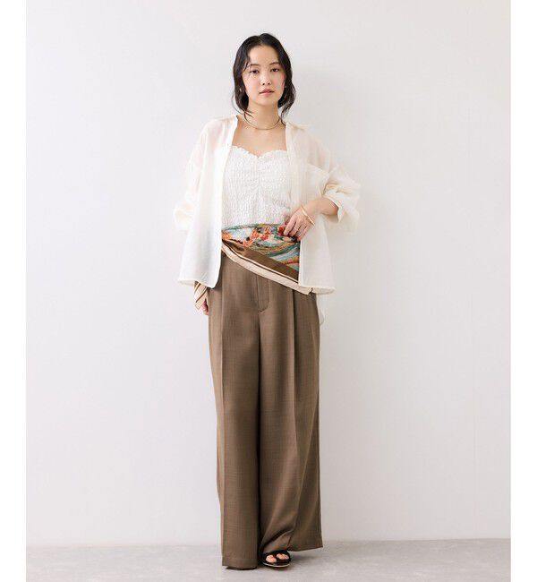 VIS「Light Airyセットアップパンツ/UVケア・接触冷感・吸水速乾」|チノ|