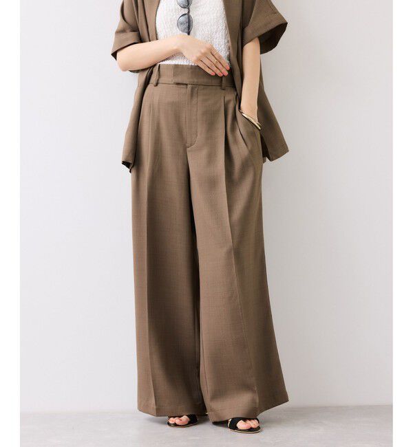 VIS「Light Airyセットアップパンツ/UVケア・接触冷感・吸水速乾」|チノ|