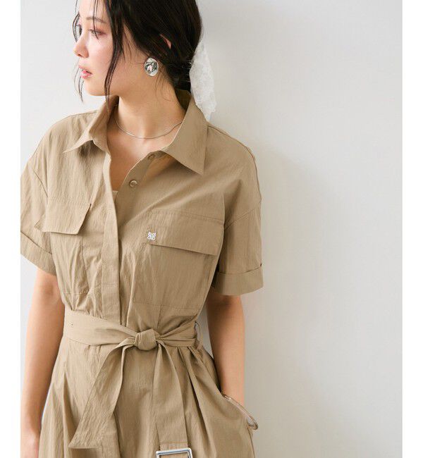 VIS「ベルトディテールシャツワンピース」|ワンピース|