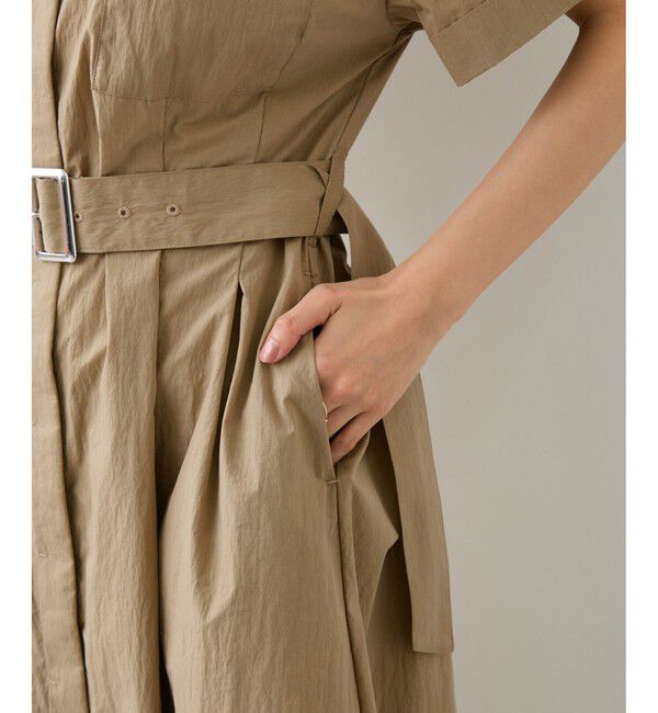 VIS「ベルトディテールシャツワンピース」|ワンピース|