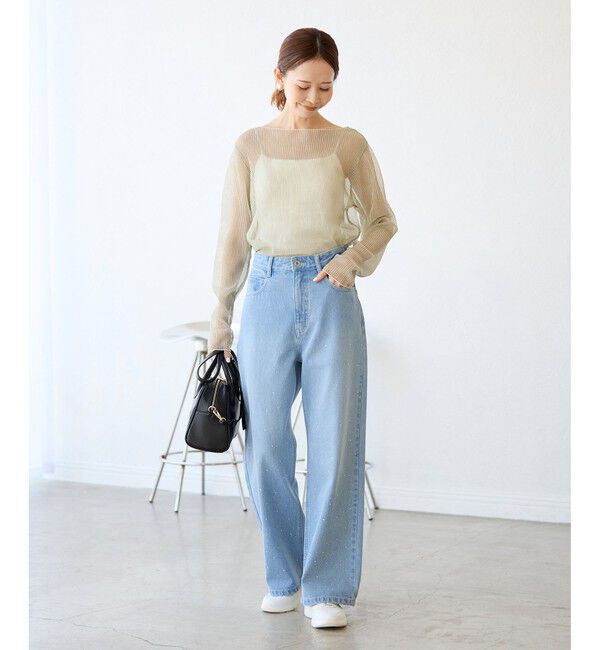 Rope&rsquo;Picnic「キラキラビジューデニム」|デニム|