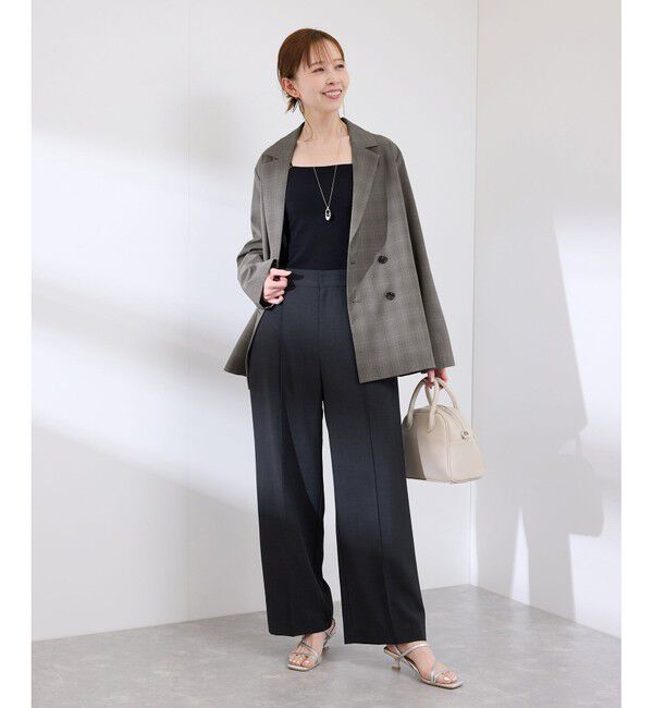 Rope&rsquo;Picnic「【接触冷感・UVカット・速乾】【リネンライク・シリーズ】シアーテーラードジャケット/セットアップ対応」|テーラードジャケット|