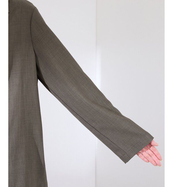 Rope&rsquo;Picnic「【接触冷感・UVカット・速乾】【リネンライク・シリーズ】シアーテーラードジャケット/セットアップ対応」|テーラードジャケット|