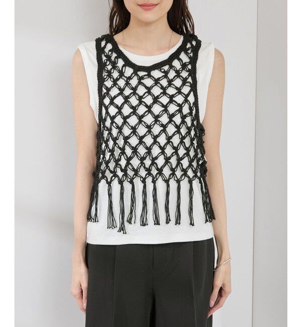 Rope&rsquo;Picnic「かぎ針ビスチェ&times;タンクトップセット」|ベスト・ジレ|