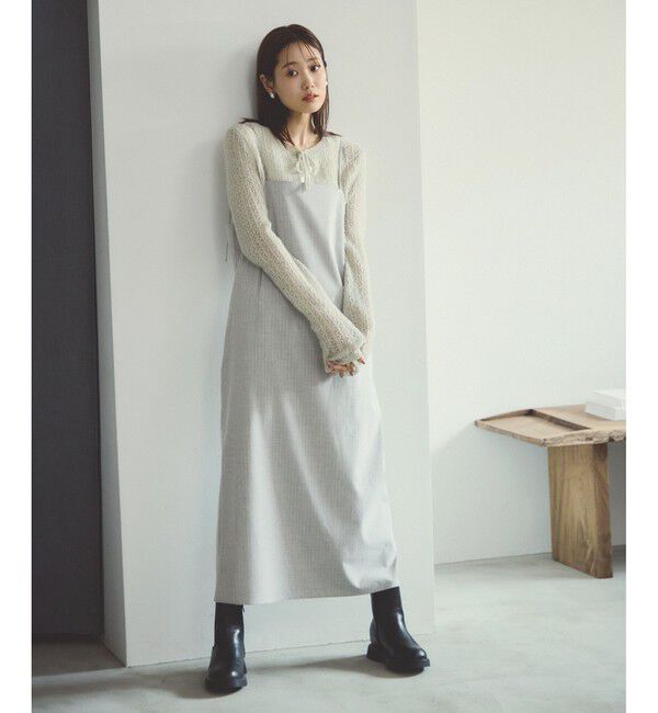 Rope&rsquo;Picnic「ストライプアイラインキャミワンピース/セットアップ対応」|ワンピース|