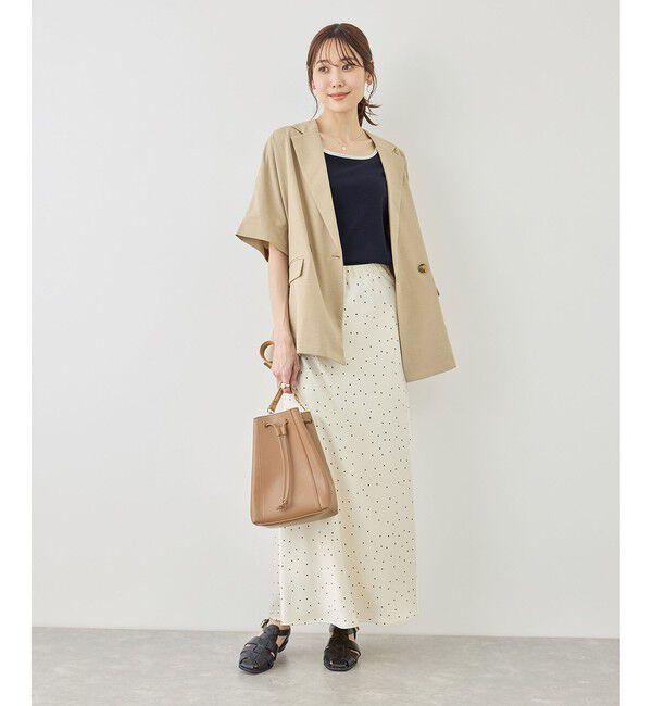 Rope&rsquo;Picnic「前後2WAY配色テレコリボンディテールトップス」|Tシャツ・カットソー|