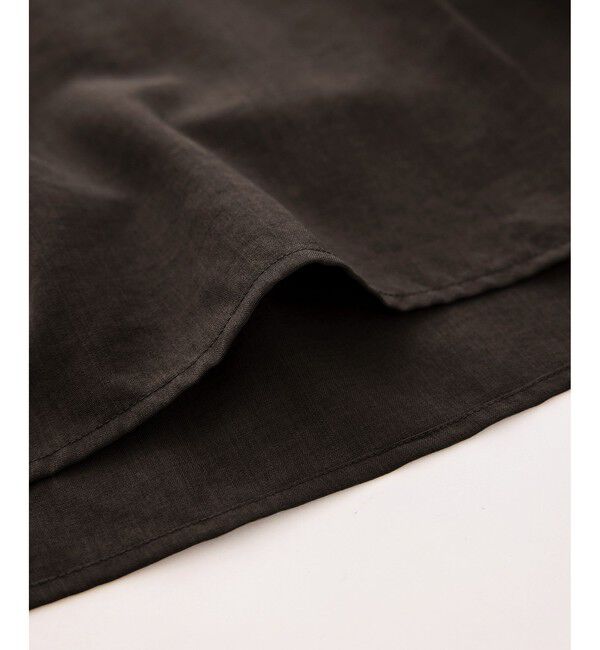 Rope&rsquo;Picnic「【cahoさんコラボ】低身長・小柄さんサイズ エアリーリネンライク ドッキングカットトップス」|Tシャツ・カットソー|