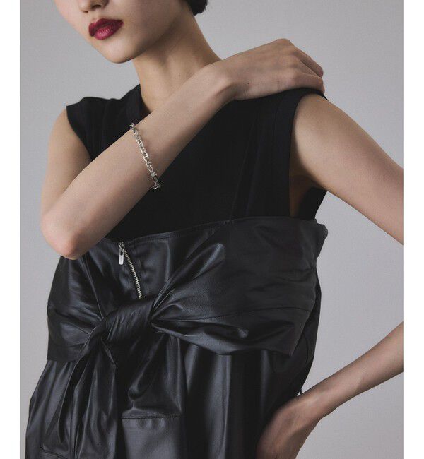 ADAM ET ROPE'「【サステナブル】ノットディテールノースリトップス」|Tシャツ・カットソー|