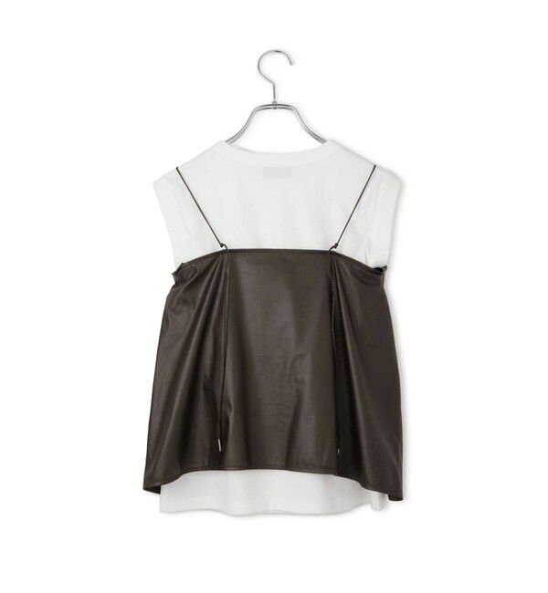 ADAM ET ROPE'「【サステナブル】ノットディテールノースリトップス」|Tシャツ・カットソー|