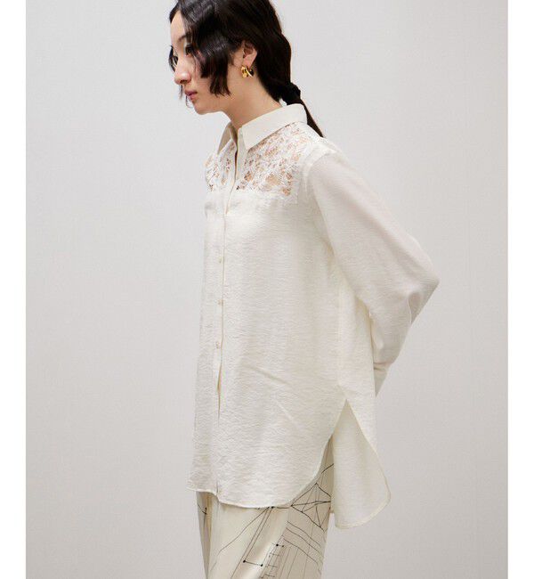 ADAM ET ROPE'「レイヤードシアーシャツ」|シャツ・ブラウス|