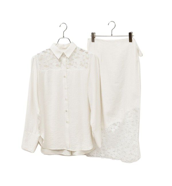 ADAM ET ROPE'「レイヤードシアーシャツ」|シャツ・ブラウス|