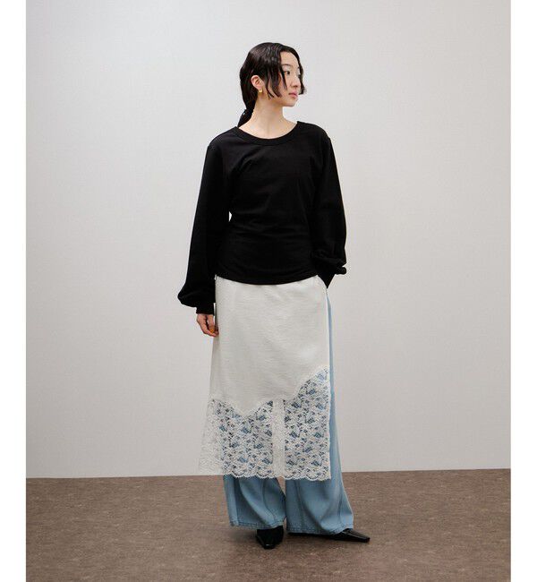 ADAM ET ROPE'「レイヤードシアーシャツ」|シャツ・ブラウス|