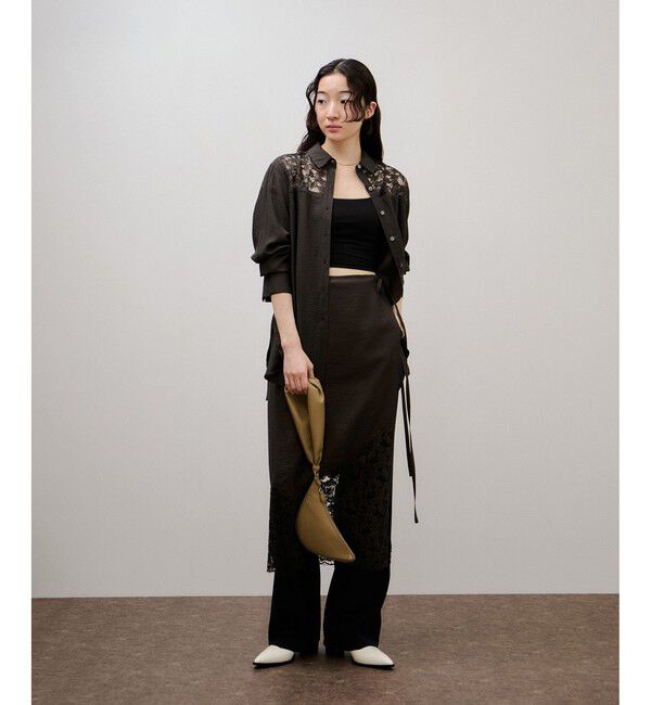 ADAM ET ROPE'「レイヤードシアーシャツ」|シャツ・ブラウス|