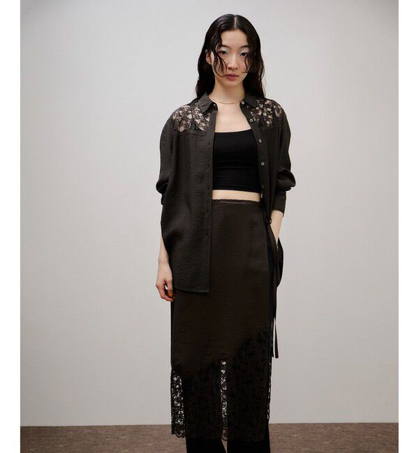 ADAM ET ROPE'「レイヤードシアーシャツ」|シャツ・ブラウス|